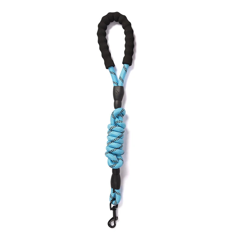 Elastic Buffer Dog Training Leash | Reflective Nylon Weave Traction Rope