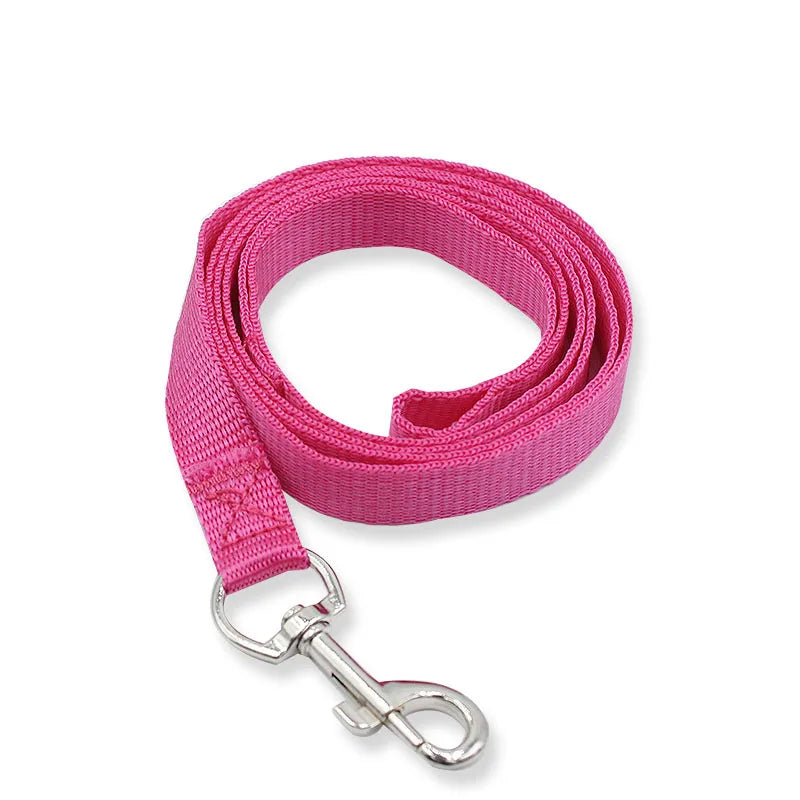 Colorful Nylon Dog Leash 150cm — Lightweight Fluorescent Walking Lead for Small Dogs