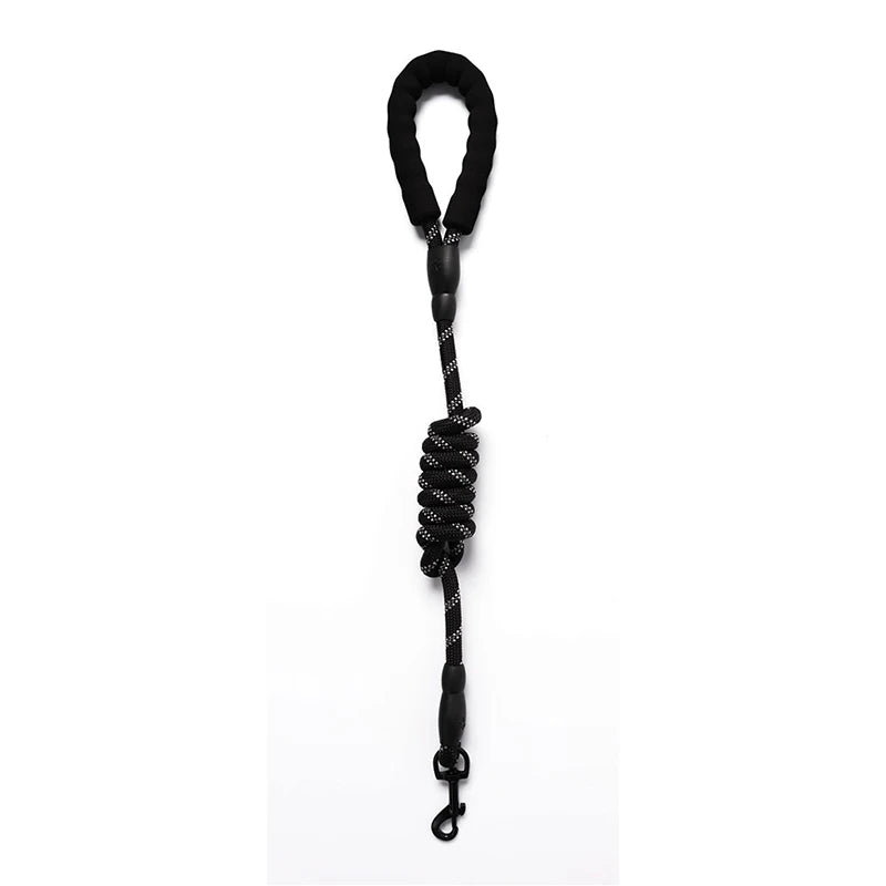 Elastic Buffer Dog Training Leash | Reflective Nylon Weave Traction Rope
