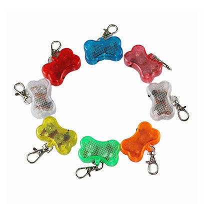 LED Light-Up Dog ID Tag | Bone Shape Water-Resistant Safety Pet Tag
