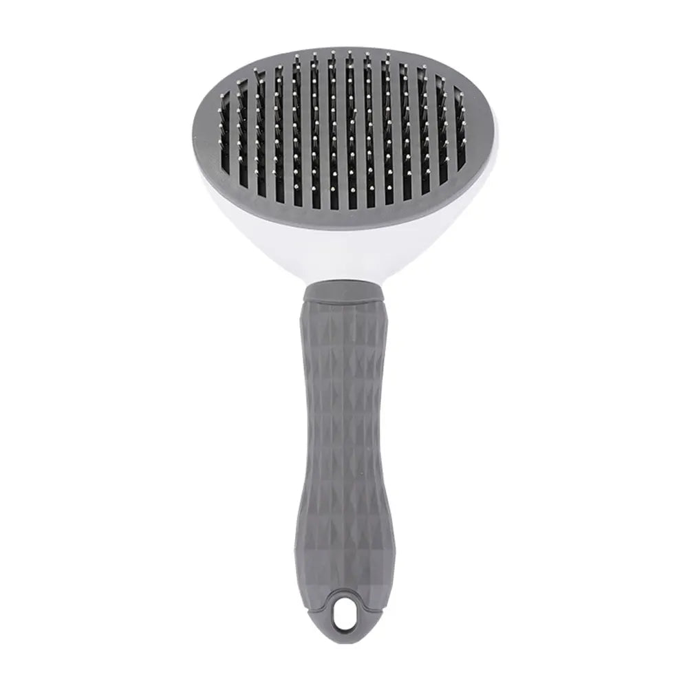 Self-Cleaning Pet Slicker Brush & Massage Comb — Cat & Dog Hair Remover
