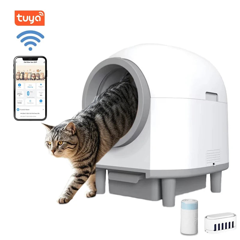 Automatic Self-Cleaning Cat Litter Box