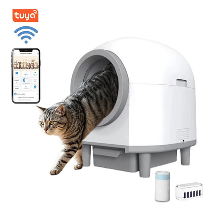 Automatic Self-Cleaning Cat Litter Box