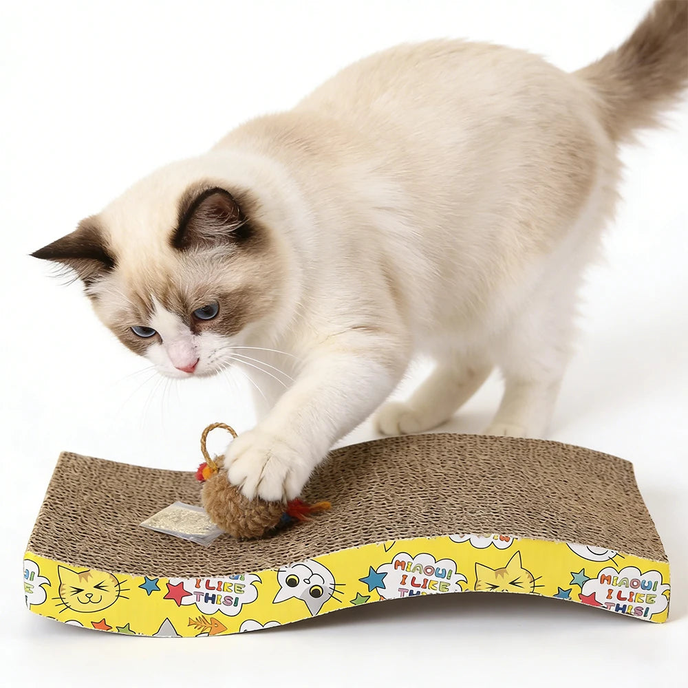 Corrugated Cardboard Cat Scratcher Pad