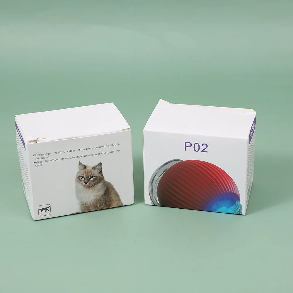 Wholesale Interactive Pet Toys  Automatic Smart Dog Ball Toy Silicone Cat Rolling Ball Toy