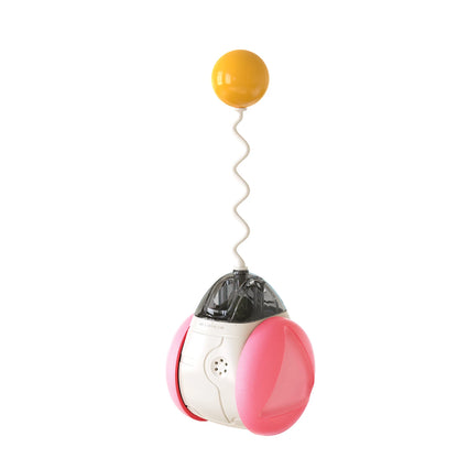 New Design Multi-function Pet Supplies Eco-friendly Cat Ball Toys Squeaky Balance Car Cat Toy Interactive Running Cat Catnip Toy