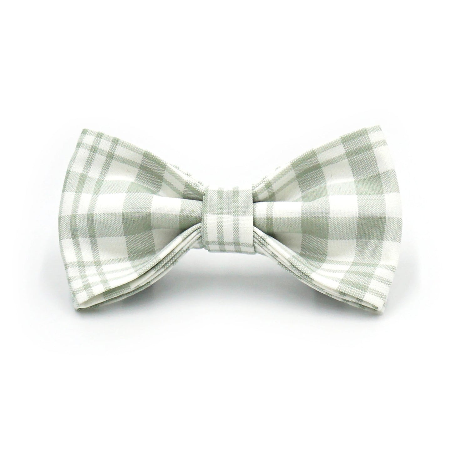 Customize Luxury Dog  Cat Leash Cute Soft Dog Collar with Bowtie Adjustable Pet Collars - GREEN Plaid