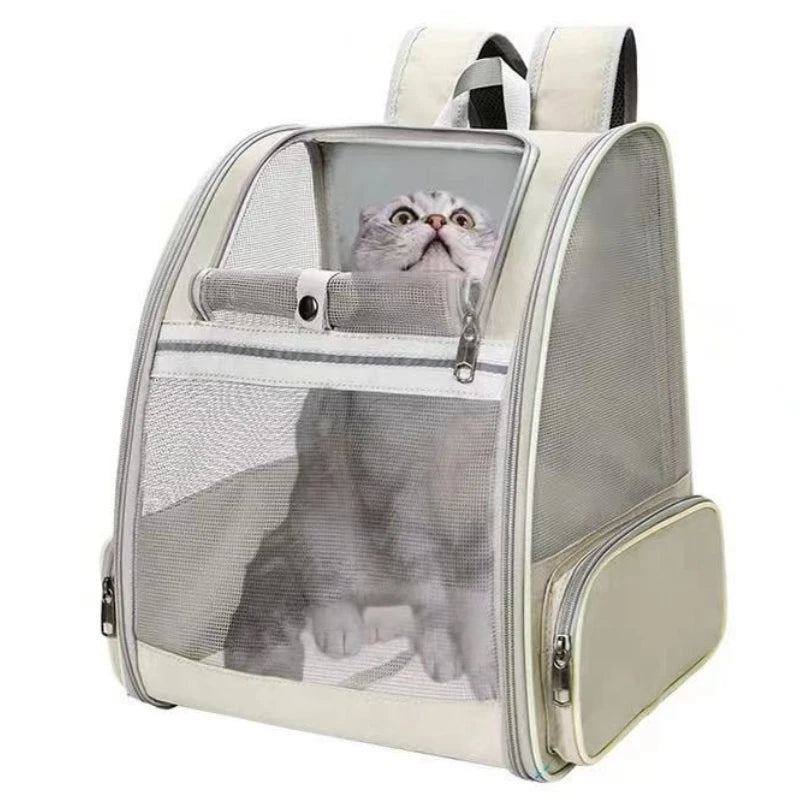 Cat Backpack Breathable Foldable Cat Bag Diaper Bag Portable Cat Travel Backpack Pet Backpack