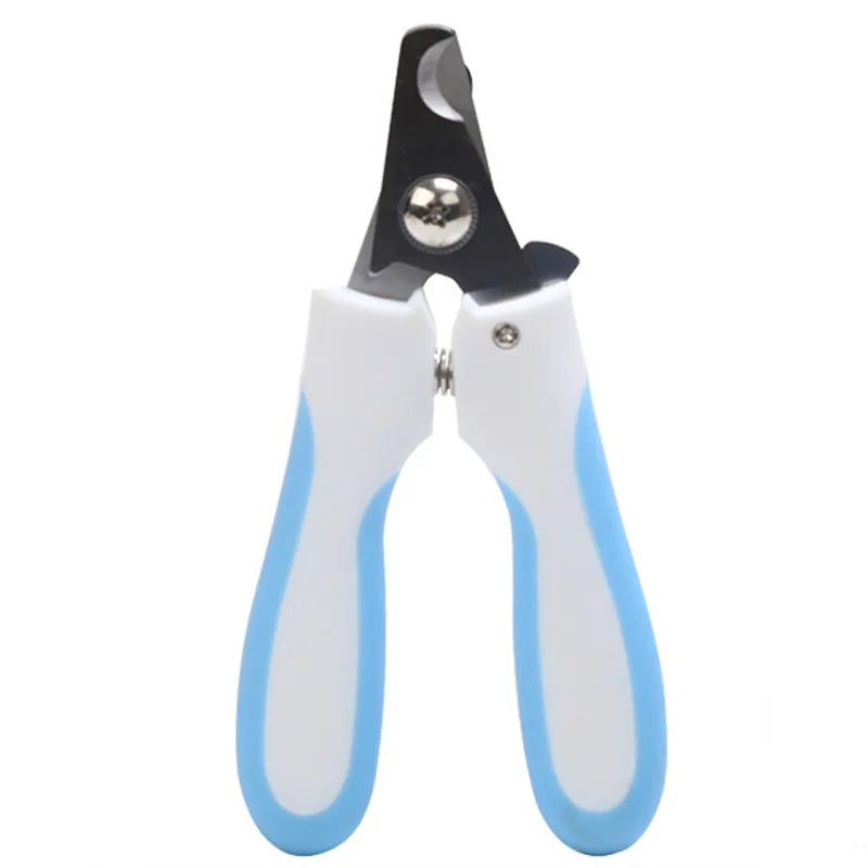 Safe Stainless Steel Cat Nail Cutter with File Anti-Scratch Scissors for Convenient & Easy Claw Trimming & Grooming