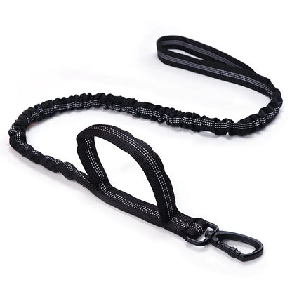 Bungee Dog Leash with Dual Handle — Anti-Shock, Padded