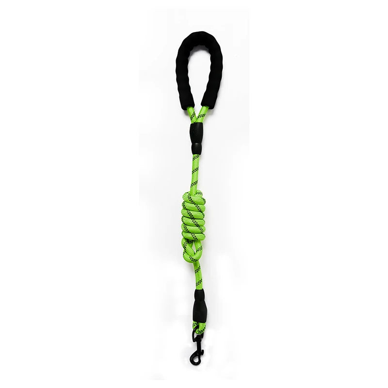 Elastic Buffer Dog Training Leash | Reflective Nylon Weave Traction Rope
