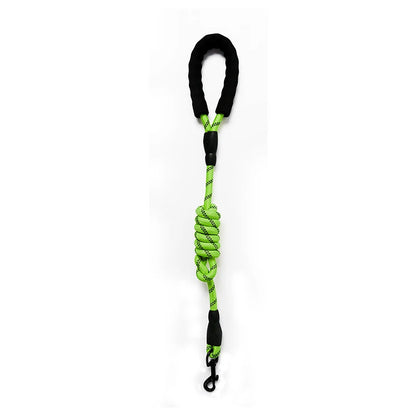 Elastic Buffer Dog Training Leash | Reflective Nylon Weave Traction Rope