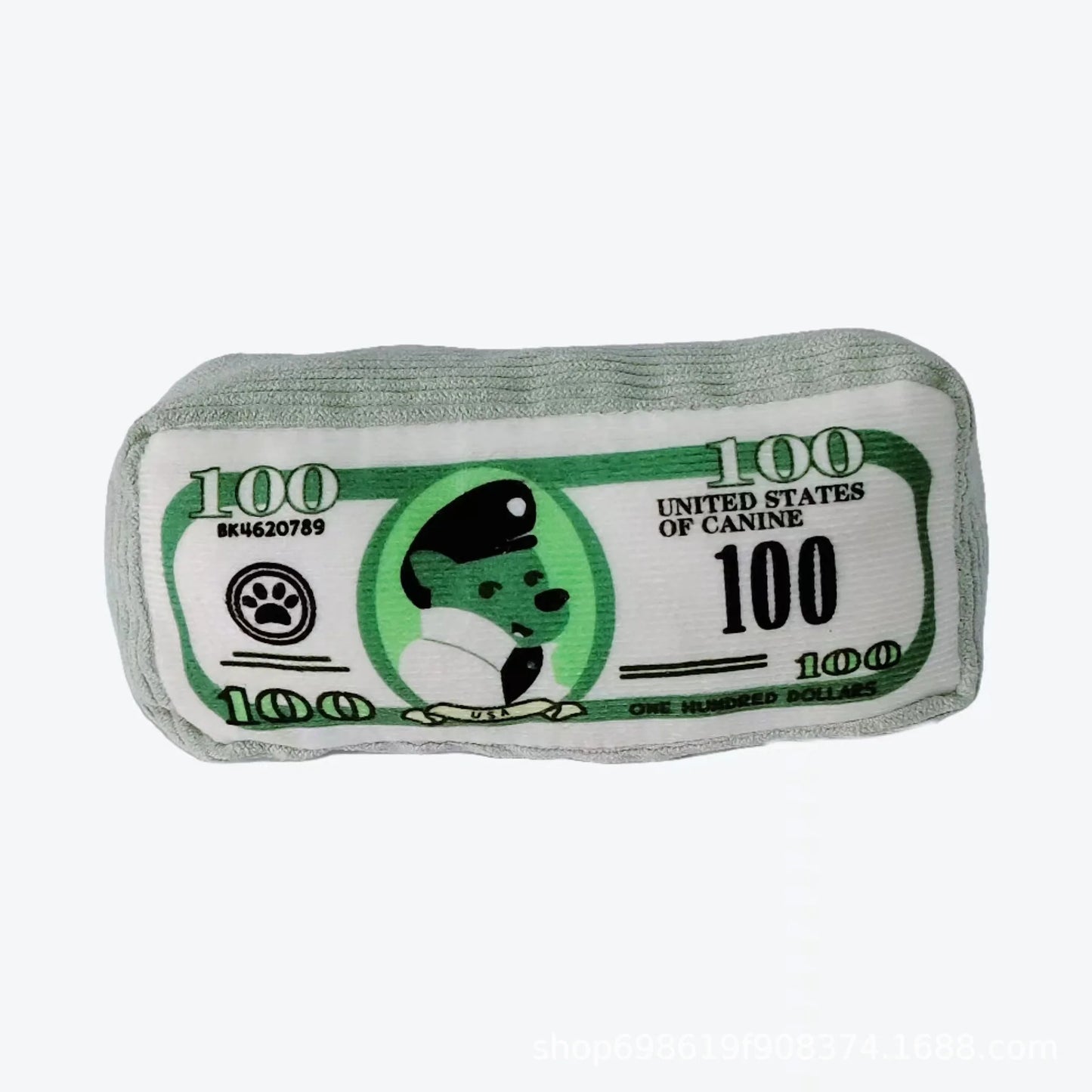 Squeaky Plush Pet Chew Toy with Crinkle Paper – Interactive Bite Toy