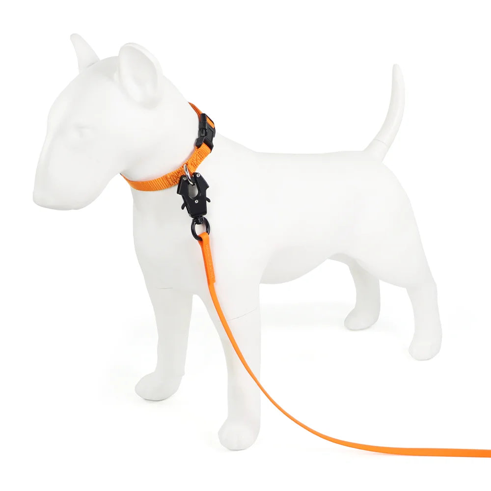 PVC Tactical Dog Training Leash with Swivel Snap Hook – Anti-Tangle Non-Slip Lead