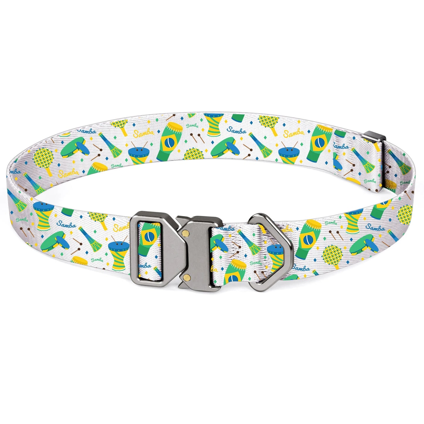 World Cup Flag Pattern Dog Collar – Adjustable Quick-Release Nylon Collar