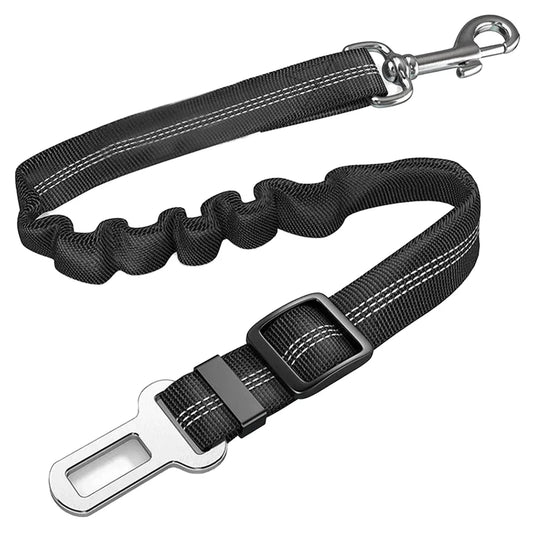 Dog Car Seat Belt – Adjustable Reflective Elastic Safety Harness for