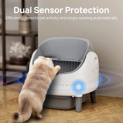AI Self-Cleaning Cat Litter Box with App Control