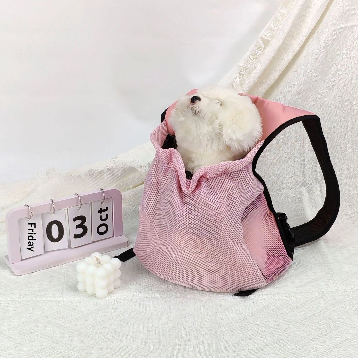 Oxford Material Pet Backpack Outdoor Portable Dog & Cat Carrier Folding Small Dog Bag Model 24