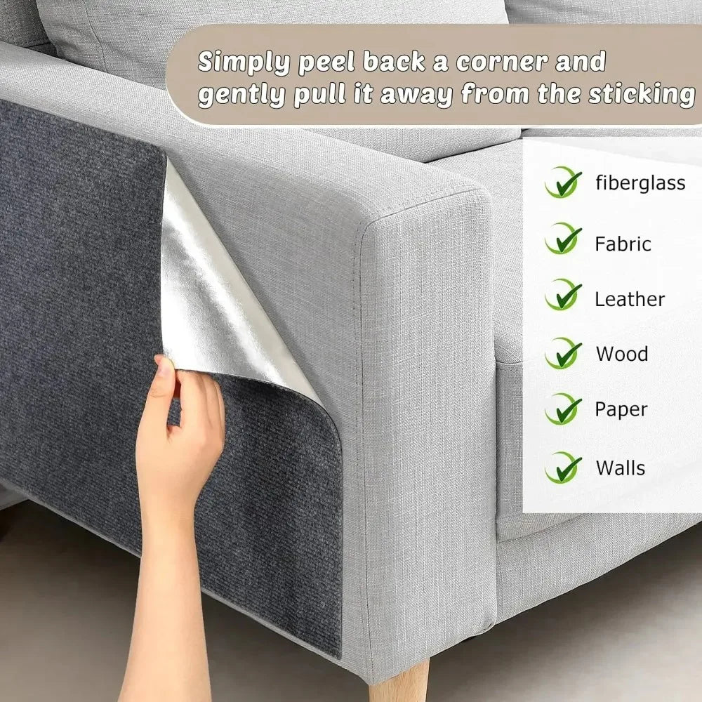 Self-Adhesive Cat Scratch Protection Pad – Trimmable Non-Woven Furniture Guar