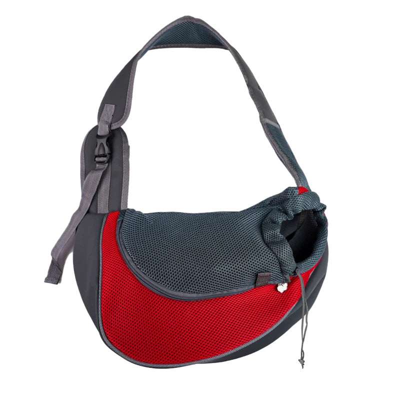 Mesh Sling Pet Carrier Bag – Breathable Single-Shoulder Crossbody Tote for Cats & Small Dogs, S/L