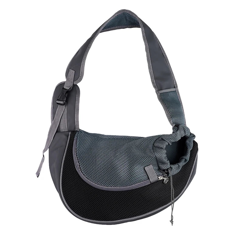 Mesh Sling Pet Carrier Bag – Breathable Single-Shoulder Crossbody Tote for Cats & Small Dogs, S/L