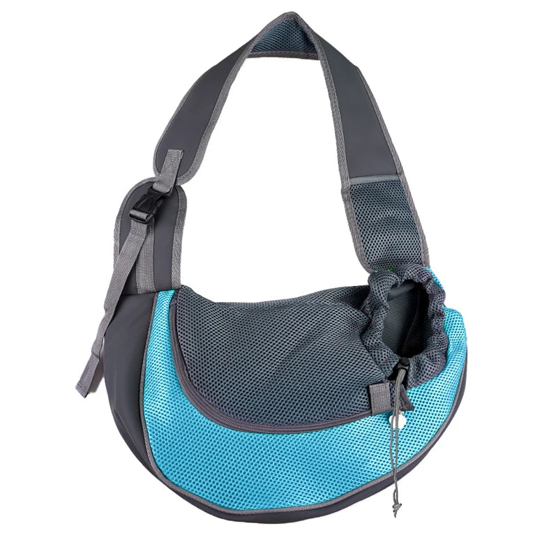 Mesh Sling Pet Carrier Bag – Breathable Single-Shoulder Crossbody Tote for Cats & Small Dogs, S/L