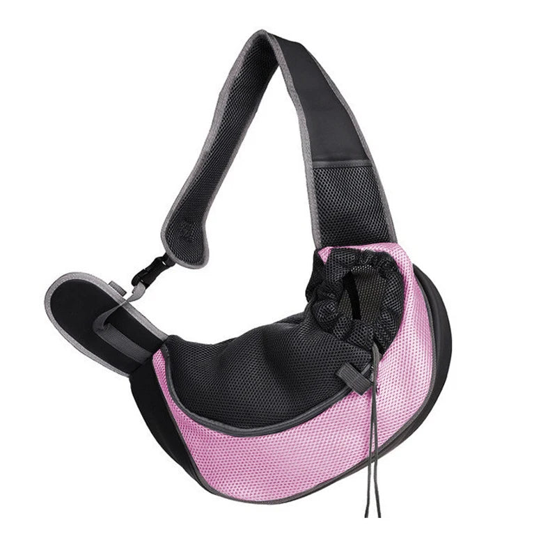 Mesh Sling Pet Carrier Bag – Breathable Single-Shoulder Crossbody Tote for Cats & Small Dogs, S/L