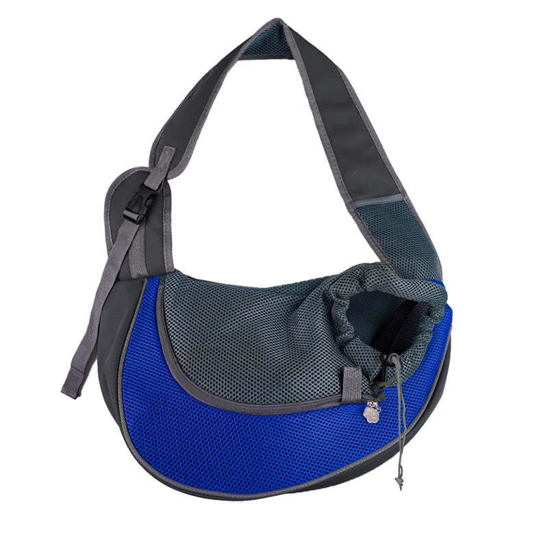 Mesh Sling Pet Carrier Bag – Breathable Single-Shoulder Crossbody Tote for Cats & Small Dogs, S/L