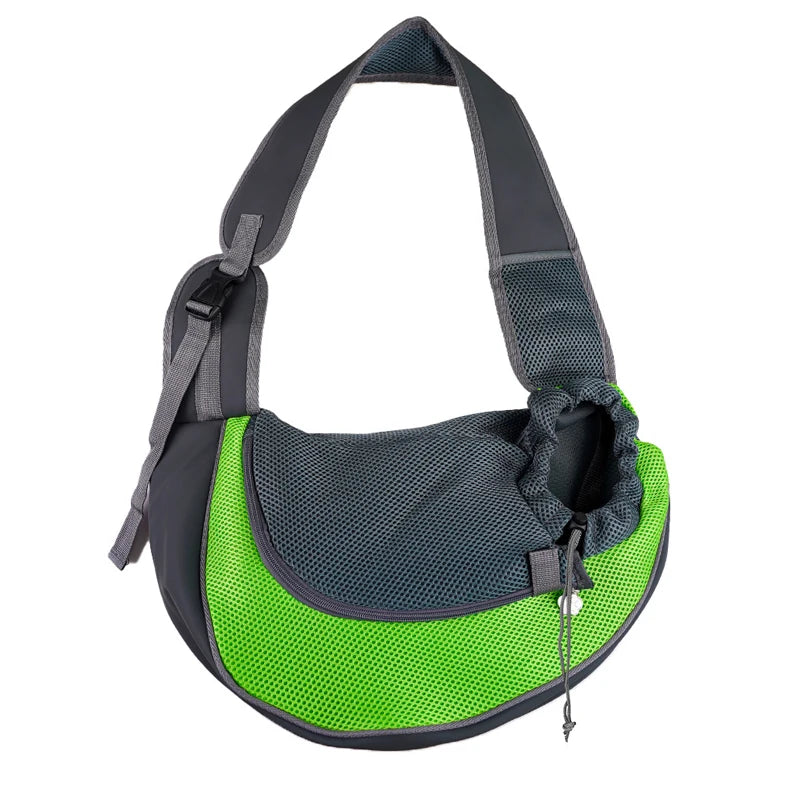 Mesh Sling Pet Carrier Bag – Breathable Single-Shoulder Crossbody Tote for Cats & Small Dogs, S/L