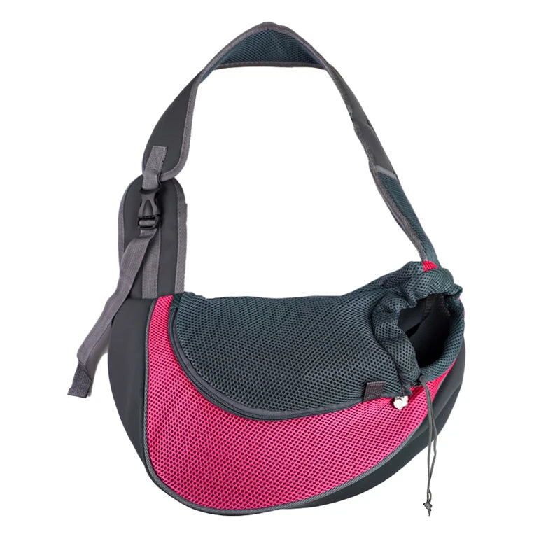 Mesh Sling Pet Carrier Bag – Breathable Single-Shoulder Crossbody Tote for Cats & Small Dogs, S/L