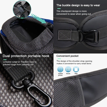 Mesh Sling Pet Carrier Bag – Breathable Single-Shoulder Crossbody Tote for Cats & Small Dogs, S/L