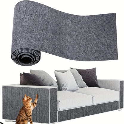 Trimmable Self-Adhesive Cat Scratch Furniture Protector – Sofa, Door & Cat Tree Guard Tape, 15.75x78.74in