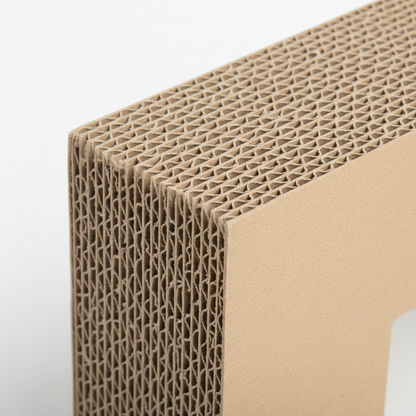 L-Shape Corrugated Cardboard Cat Scratching Post – Wear-Resistant Corner Scratcher