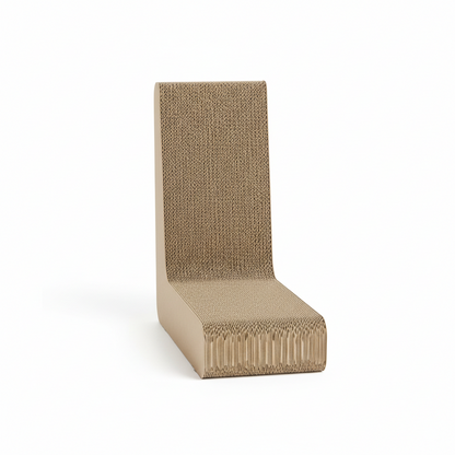 L-Shape Corrugated Cardboard Cat Scratching Post – Wear-Resistant Corner Scratcher